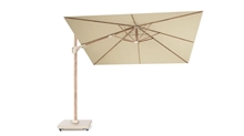 Platinum Challenger T2 hængeparasol 300x300cm - Teak look - Champagne